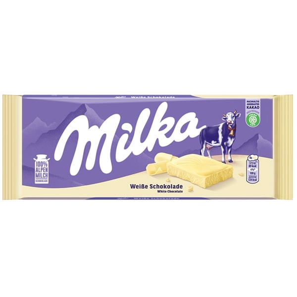 Milka White Chocolate 100g