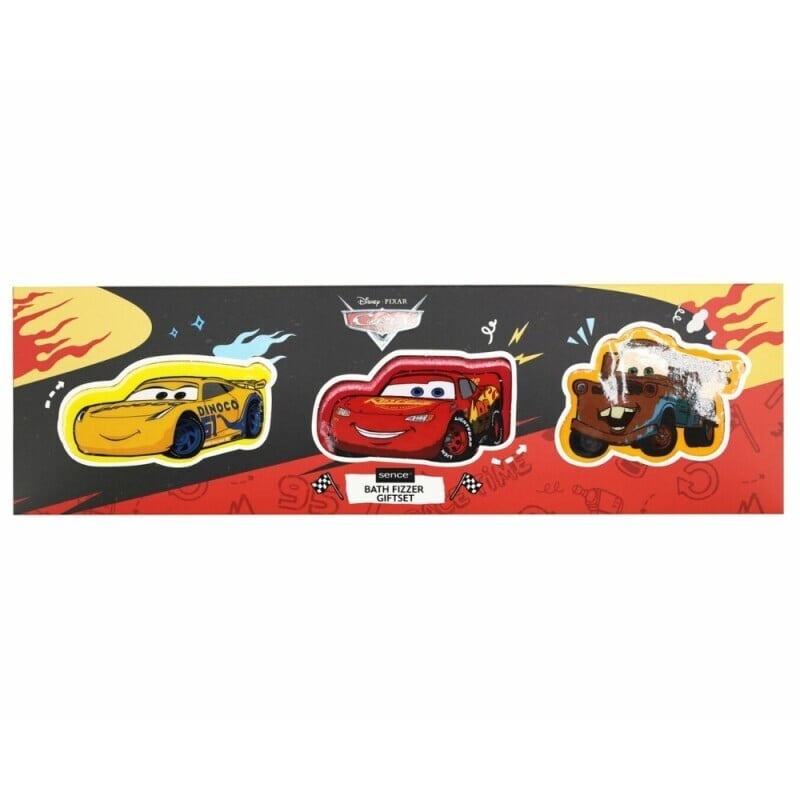 Kids Dárková sada Disney Cars 3ks Bath Fizzer 60g