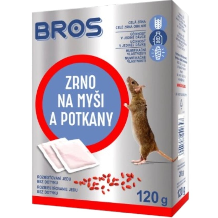 Bros zrno na myši, krysy a potkany 120g