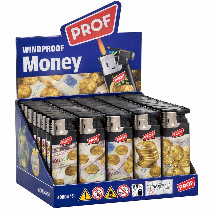 Zapalovač PROF 50ks Money