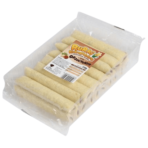 Kukuřičné trubičky 150g Oříškové