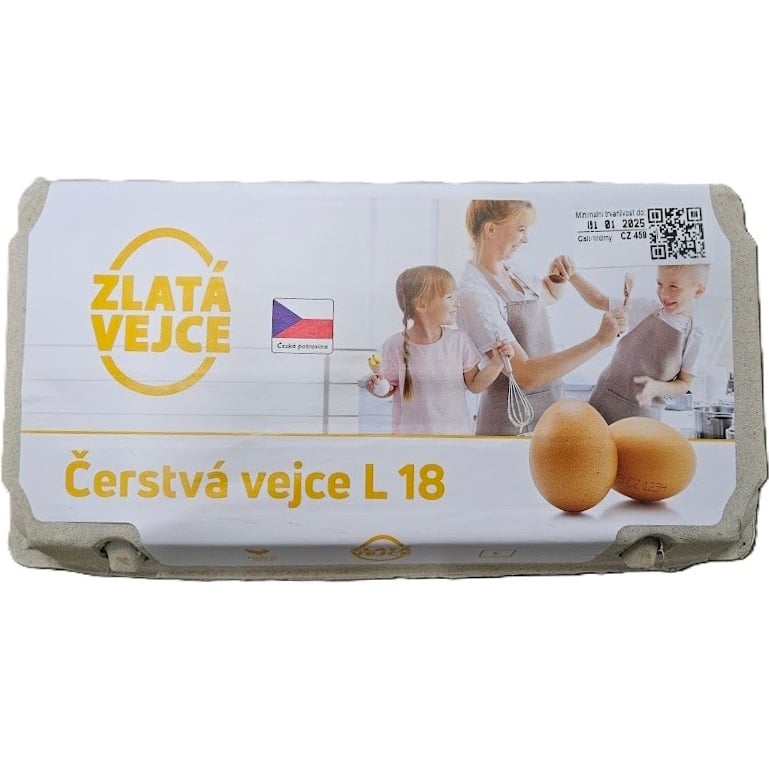 Vejce L 18ks (Zlatá vejce)