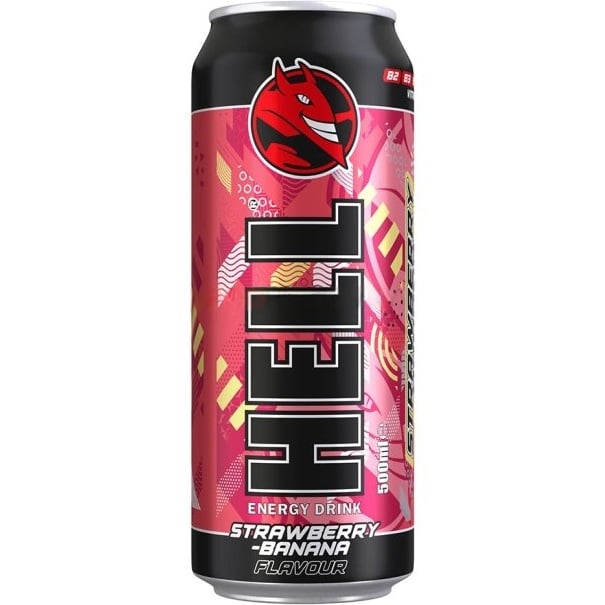 Hell 500ml Strawberry-Banana