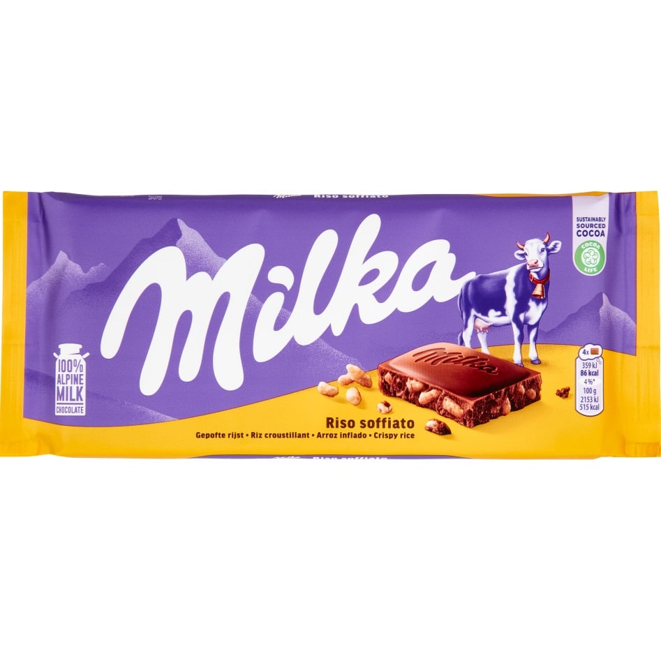 Milka Cripsy Rice 100g