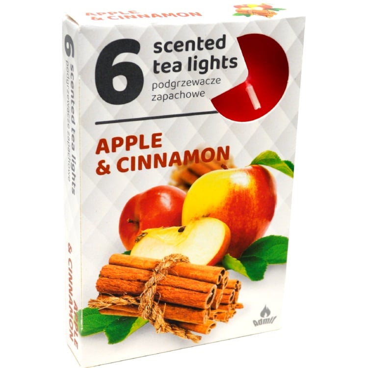 Admit Tea Lights 6ks Apple & Cinnamon