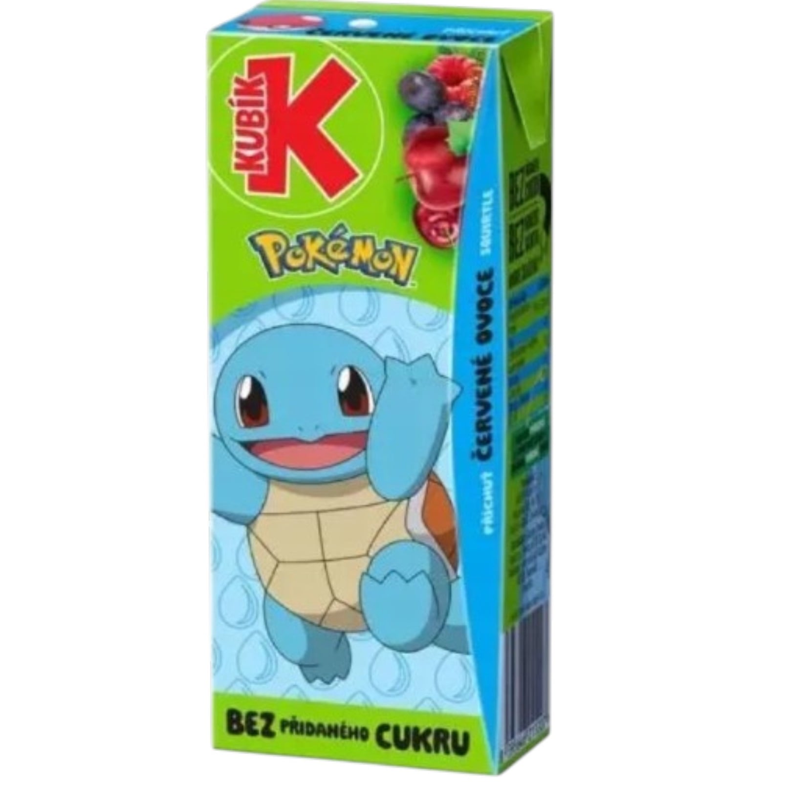 Kubík Pokémon 200ml Červené Ovoce