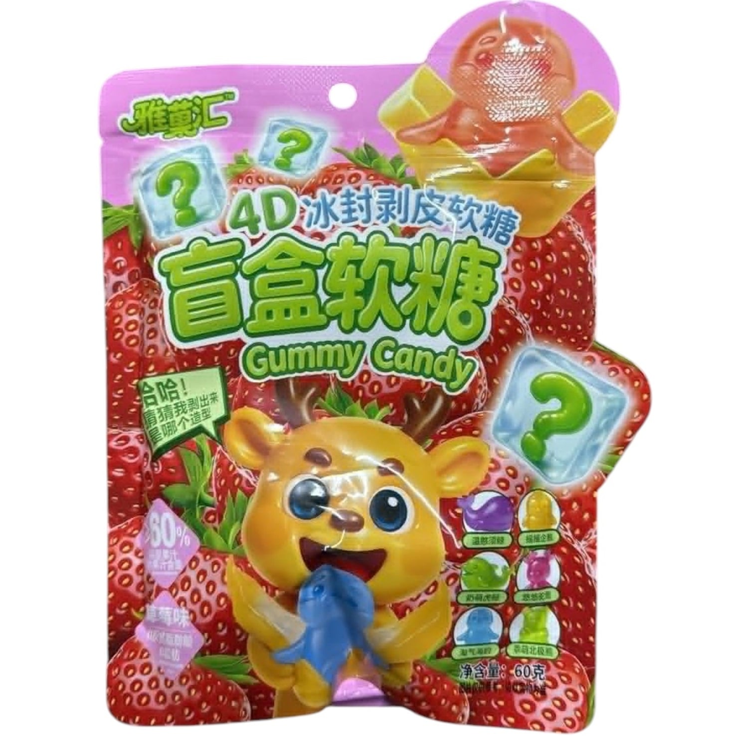 Gummy Candy 60g Strawberry
