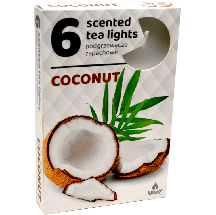 Admit Tea lights 6ks Coconut