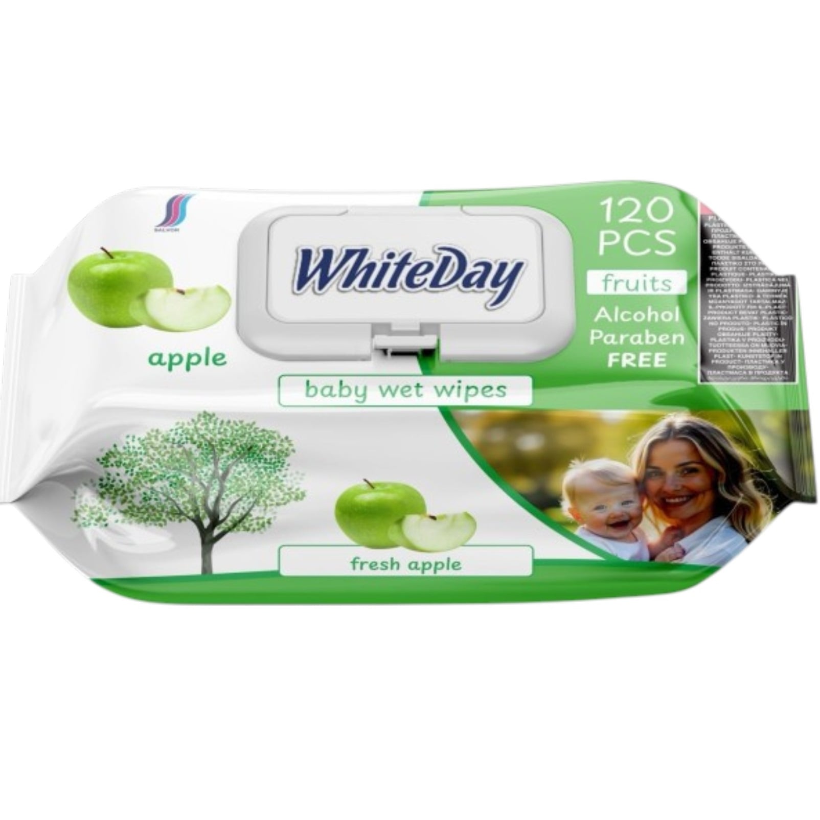 Ubrousky 120ks WhiteDay Baby Apple