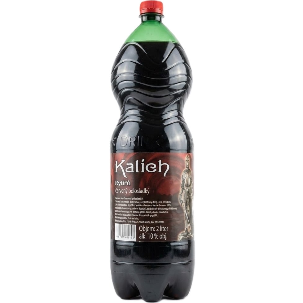  Kalich Rytířů 2L Červené PET
