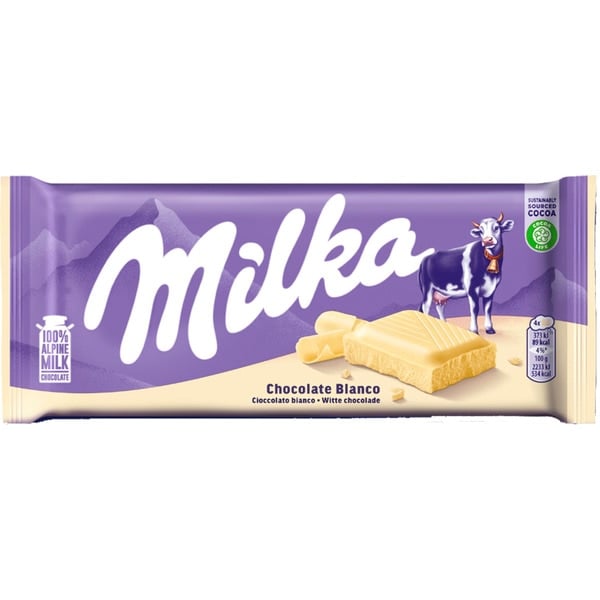 Milka White Chocolate 90g