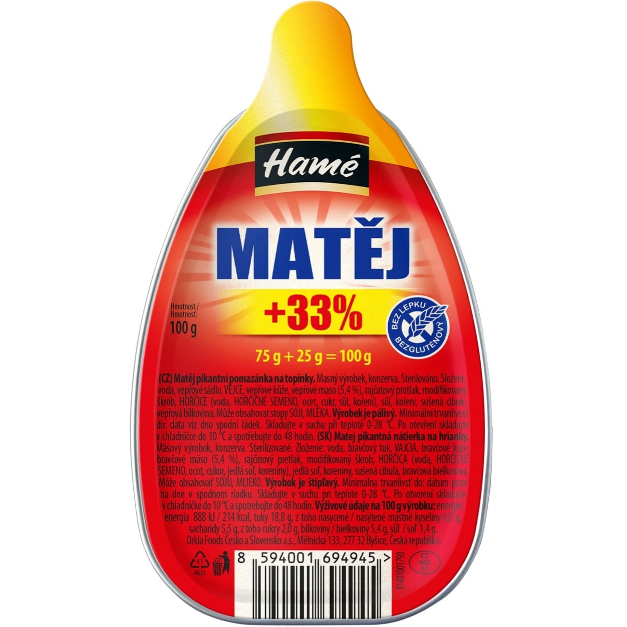 Hamé Paštika 100g Matěj