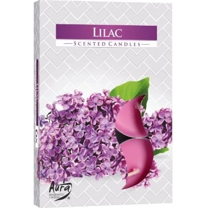Bispol čajové svíčky 6ks Lilac