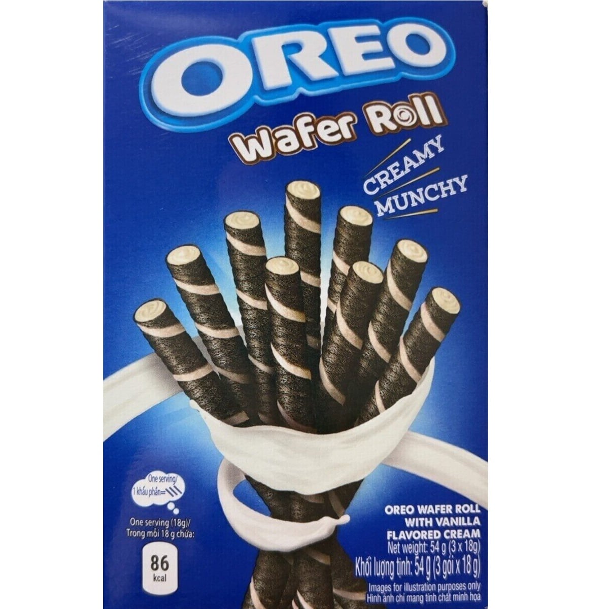 Oreo Wafer Rolls 54g Vanilla