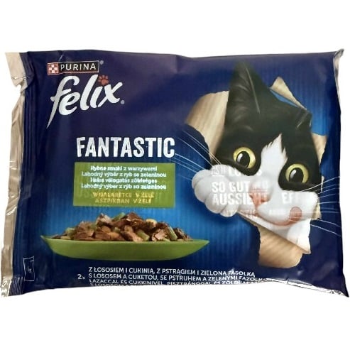 Felix 4x85g Fantastic Losos, dýně, zelené fazolky