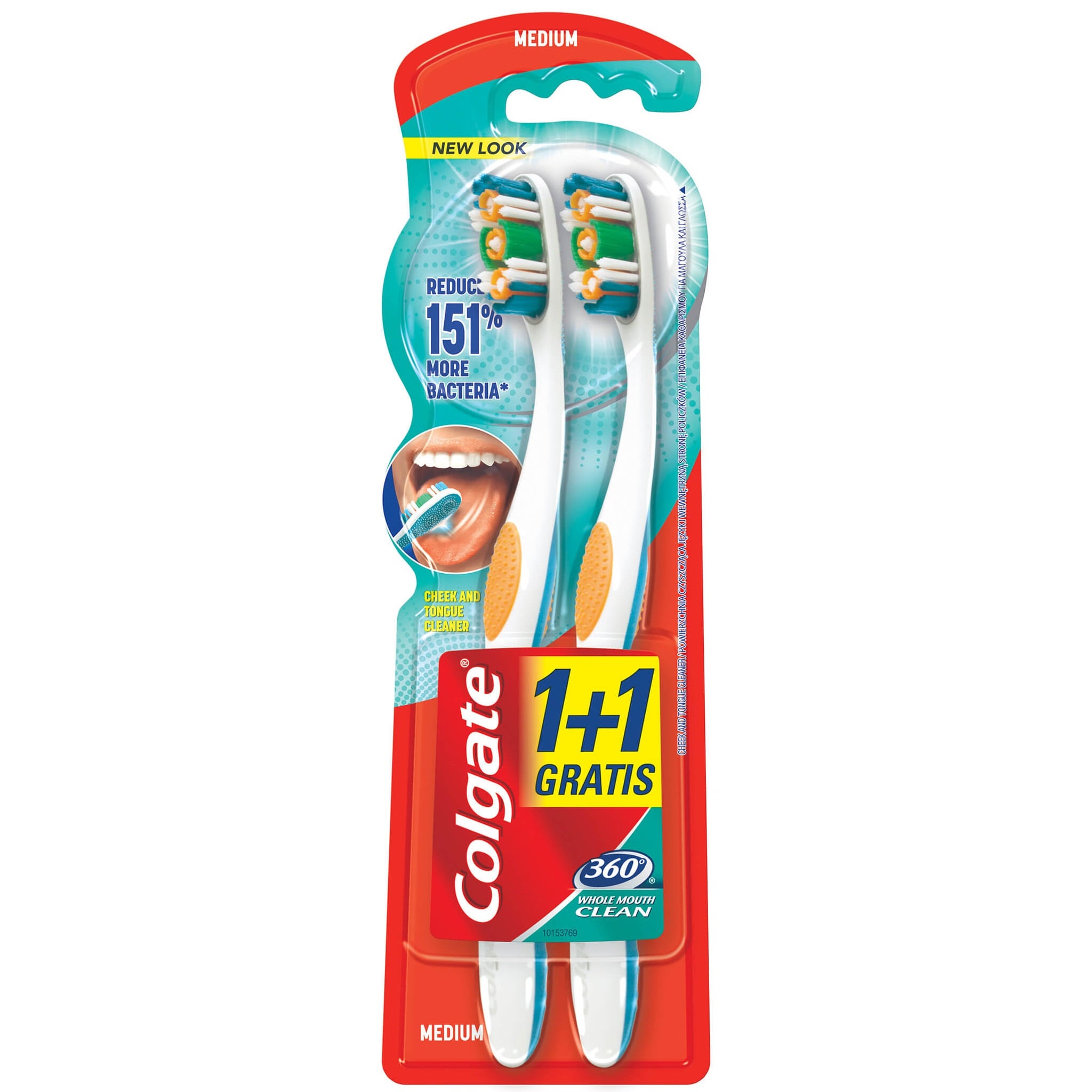Kartáček COLGATE * 360° Whole Mouth Clean Medium 2ks