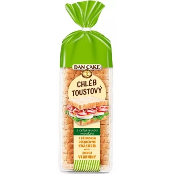 Toustový chléb DANCAKE 500g Celozrnný