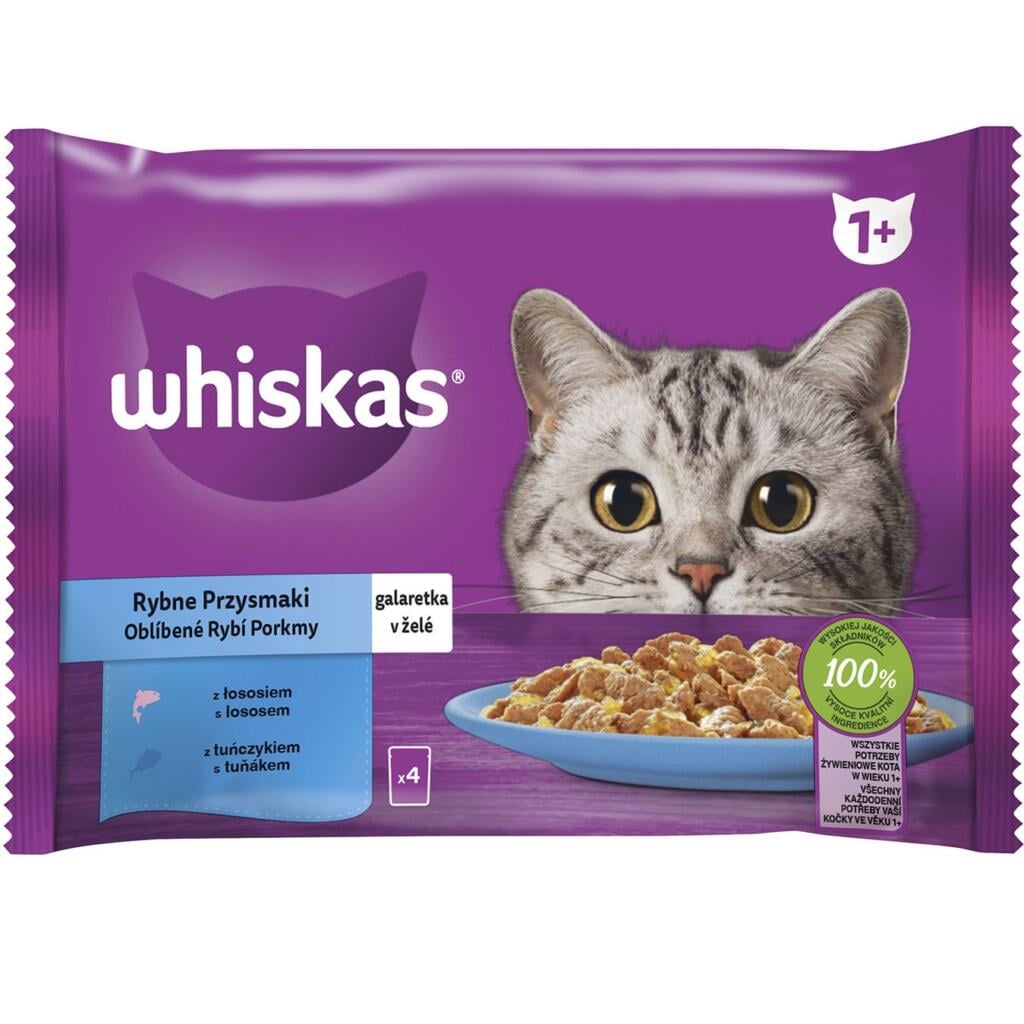 Whiskas kapsička 4x85g Rybí výběr v želé