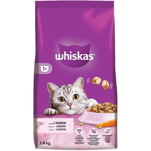Whiskas granule 1,4kg Lososem