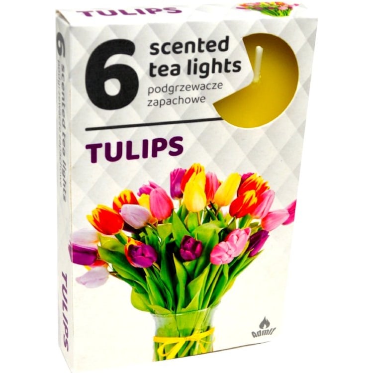 Admit Tea lights 6ks Tulips