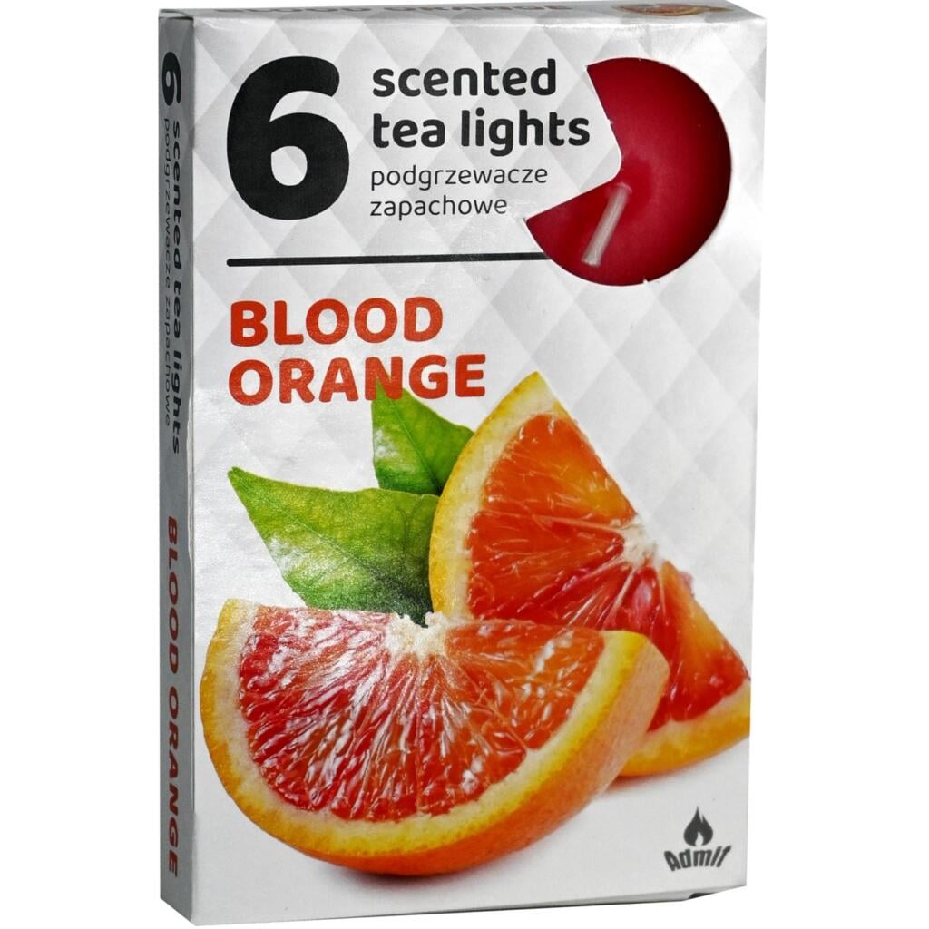 Admit Tea lights 6ks Blood Orange