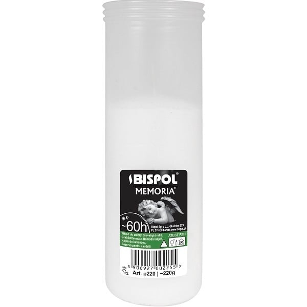 Bispol svíčka hřbitovní Memoria P220 60h 220g