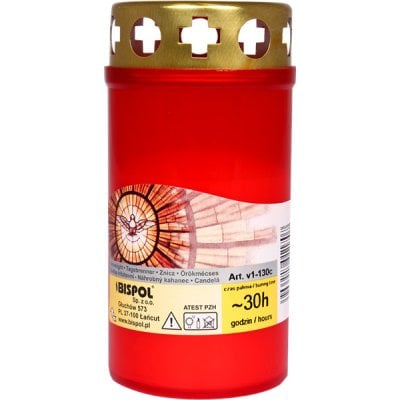 Svíčky V1-130 100g červený
