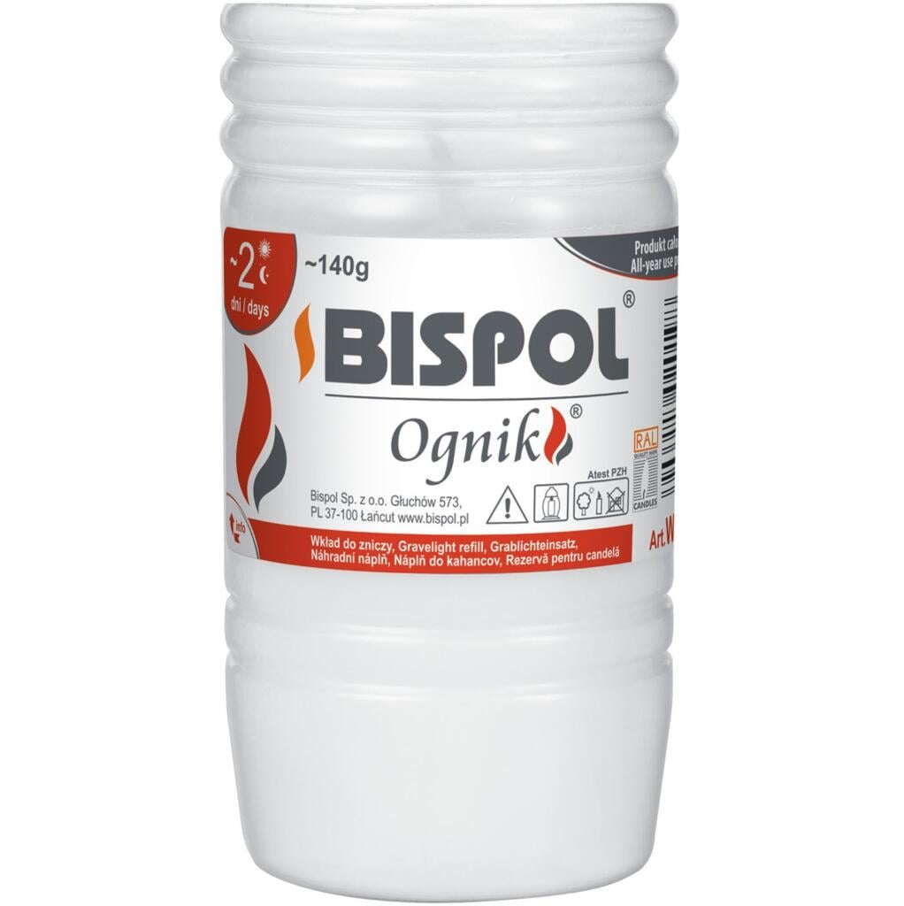 Bispol svíčka hřbitovní OGNIK WP2 2-dní 140g