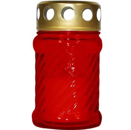 Bispol svíčka hřbitovní W002 40g 10h červený