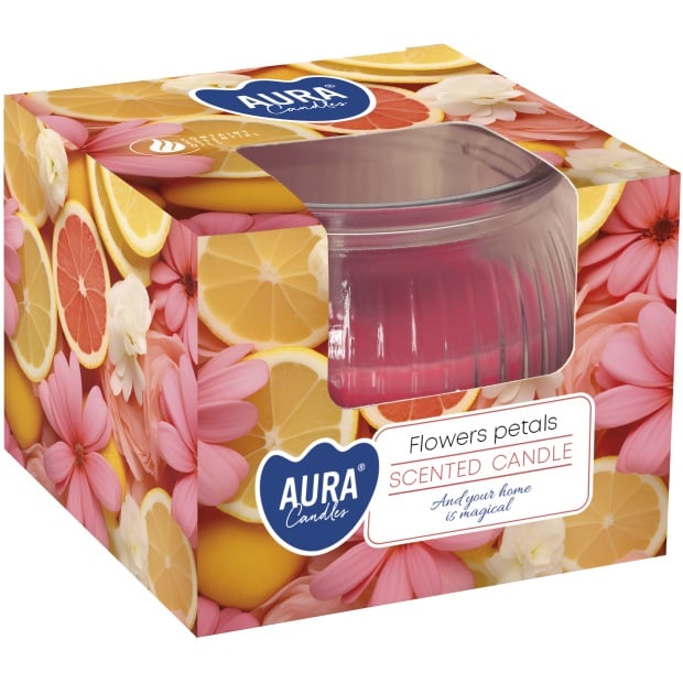 Bispol svíčka 80g Flowers Petals