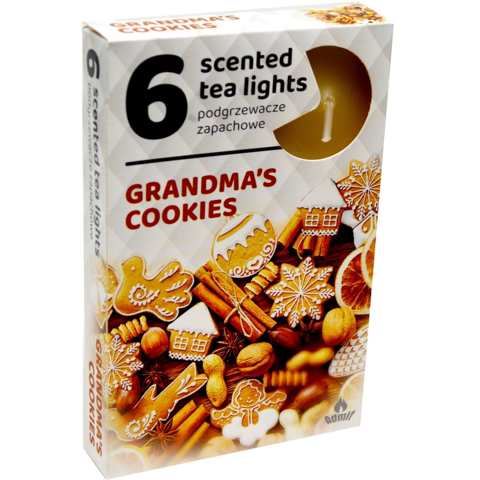Admit Tea lights 6ks Grandmas Cookies