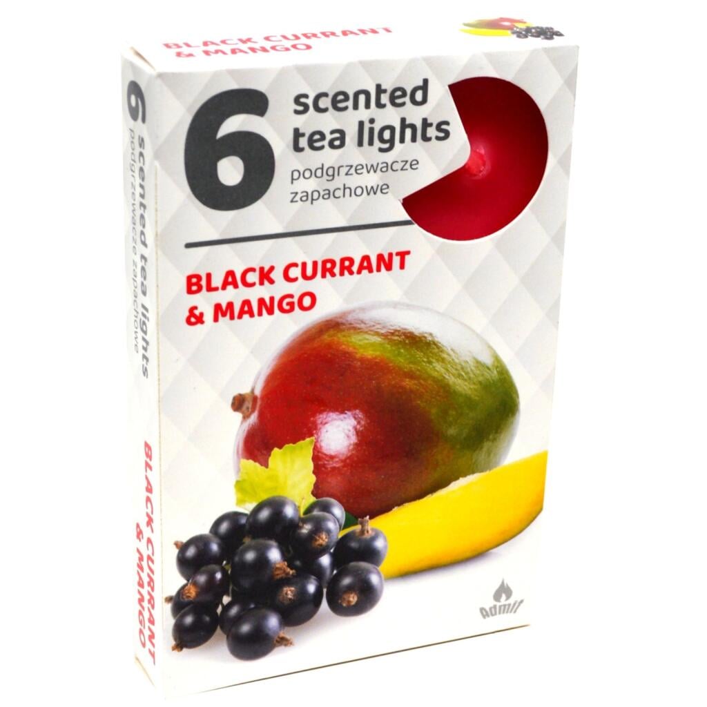 Admit Tea lights 6ks Black Currant & Mango