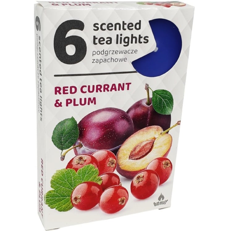 Admit Tea lights 6ks Red Currant & Plum
