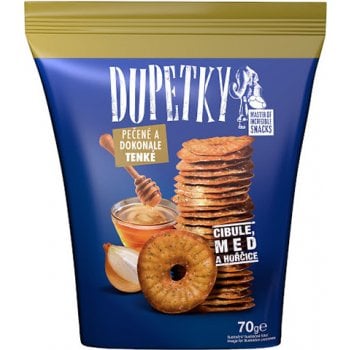 Dupetky pečené & hořčice-med-cibule 70g