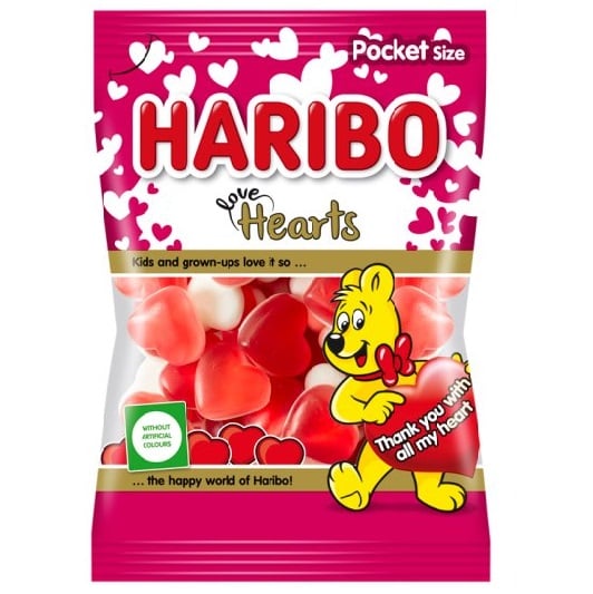 Haribo 80g Love Hearts