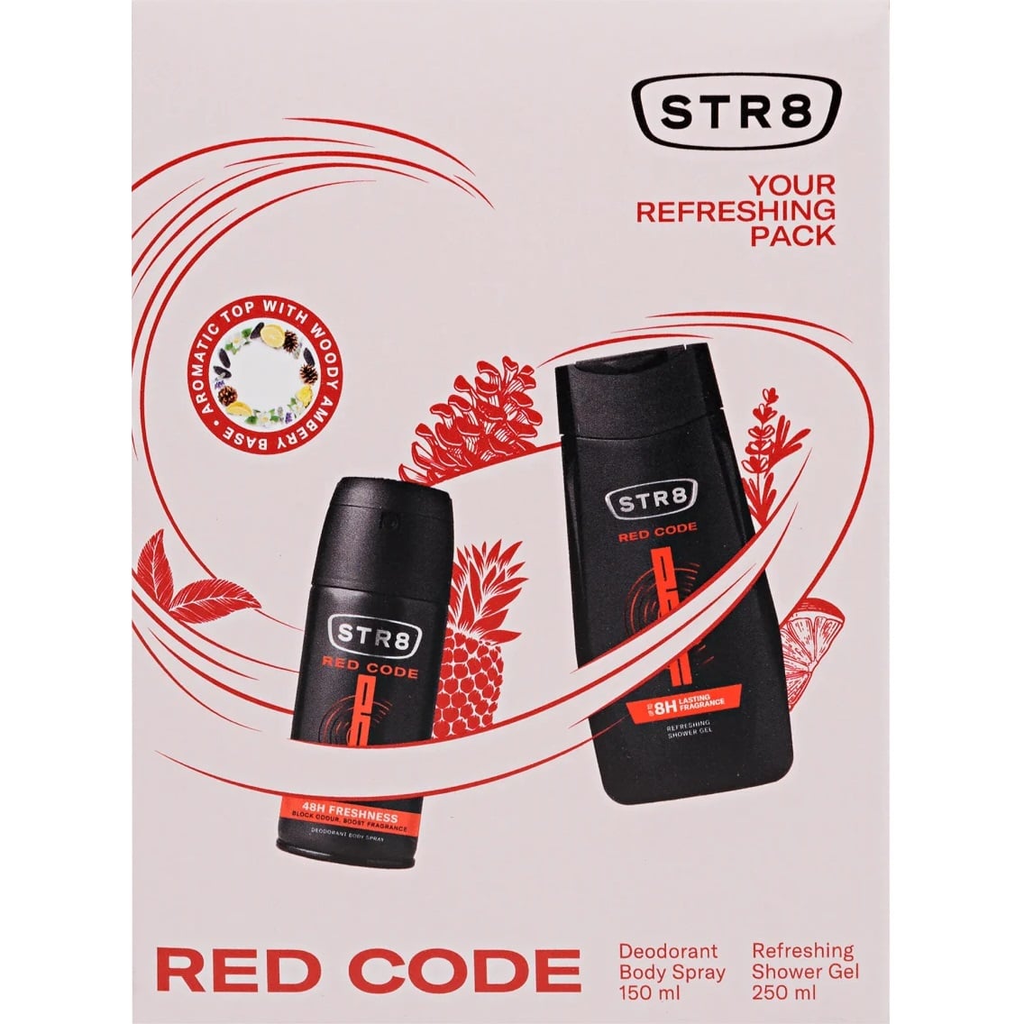 STR8 Dárková sada Deo+SG Red Code