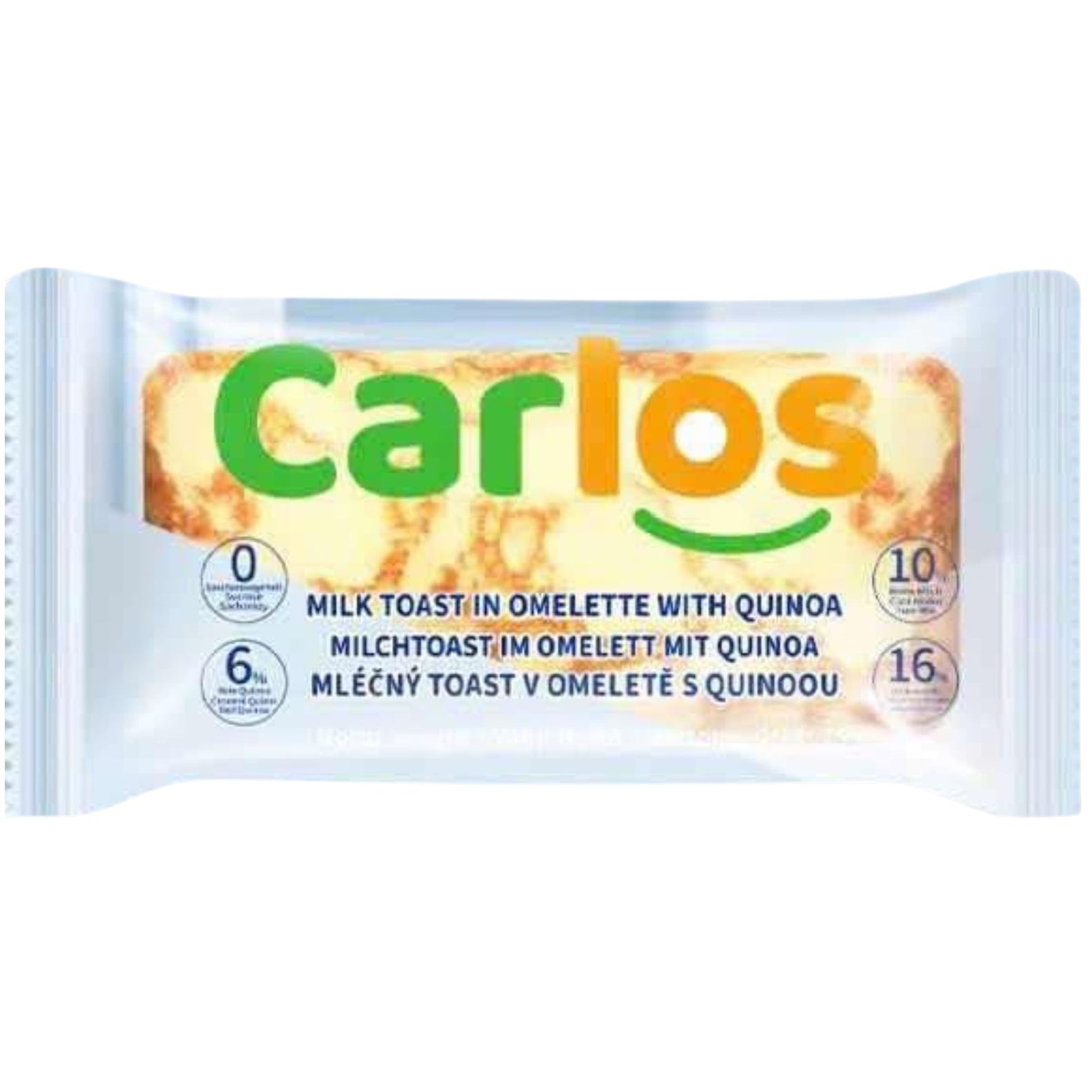 Carlos 75g Mléčný toast v omeletě s quinoou