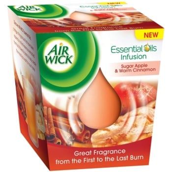 Air Wick svíčka 105g EO Infusion Sugar Apple & Warm Cinnamon