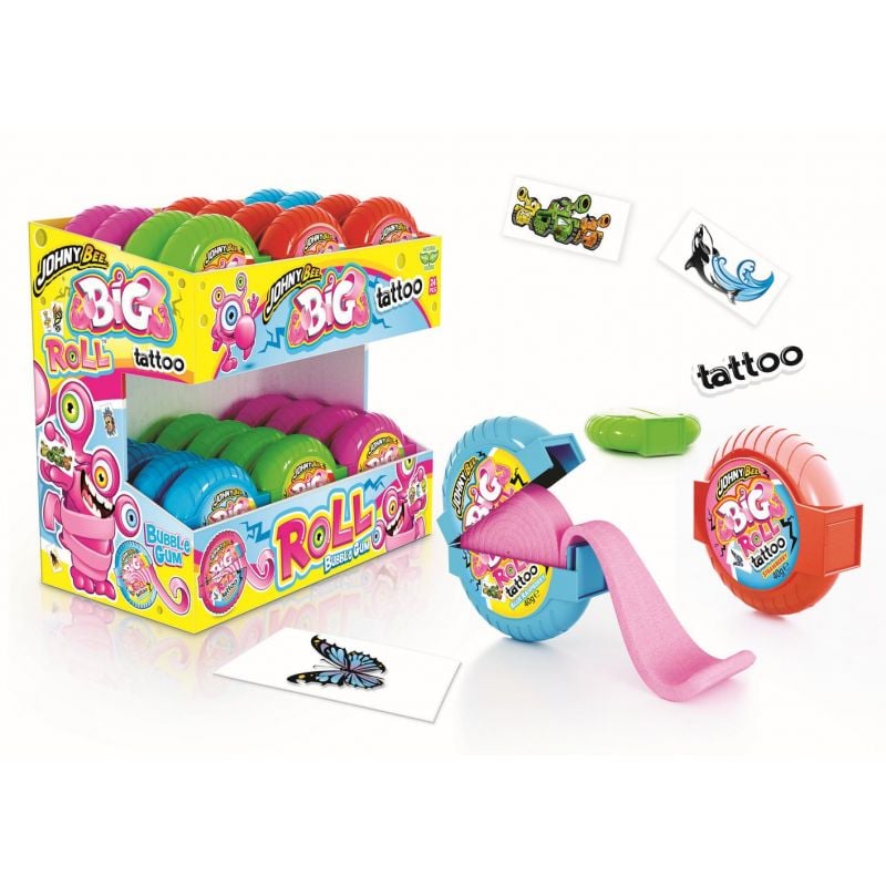 Crazy Roll 40g Bub MAXXI + Bubble Tatoo