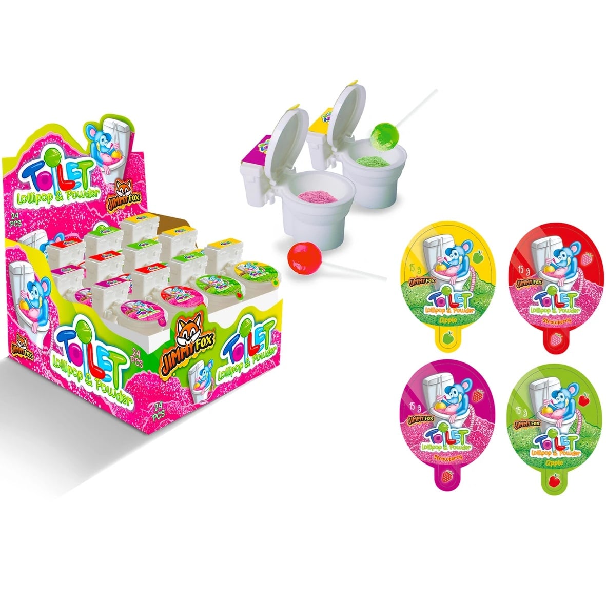 Lízátka Toilet Lollopop & Powder JF 15g