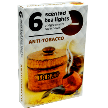 Admit Tea Lights 6ks Anti-Tobacco