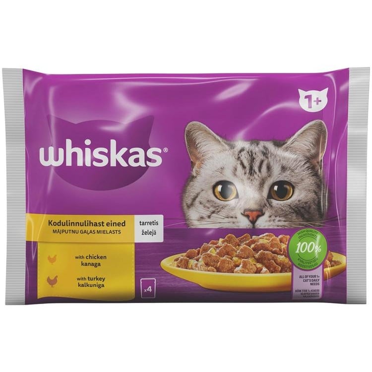 Whiskas kapsička 4x85g Poultry Selection v želé