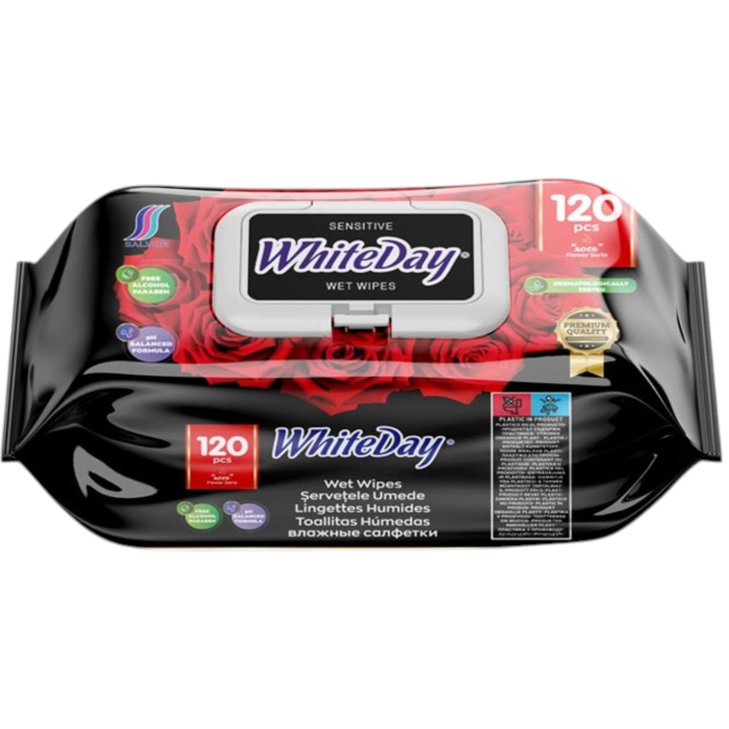Ubrousky 120ks WhiteDay Sensitive Rose