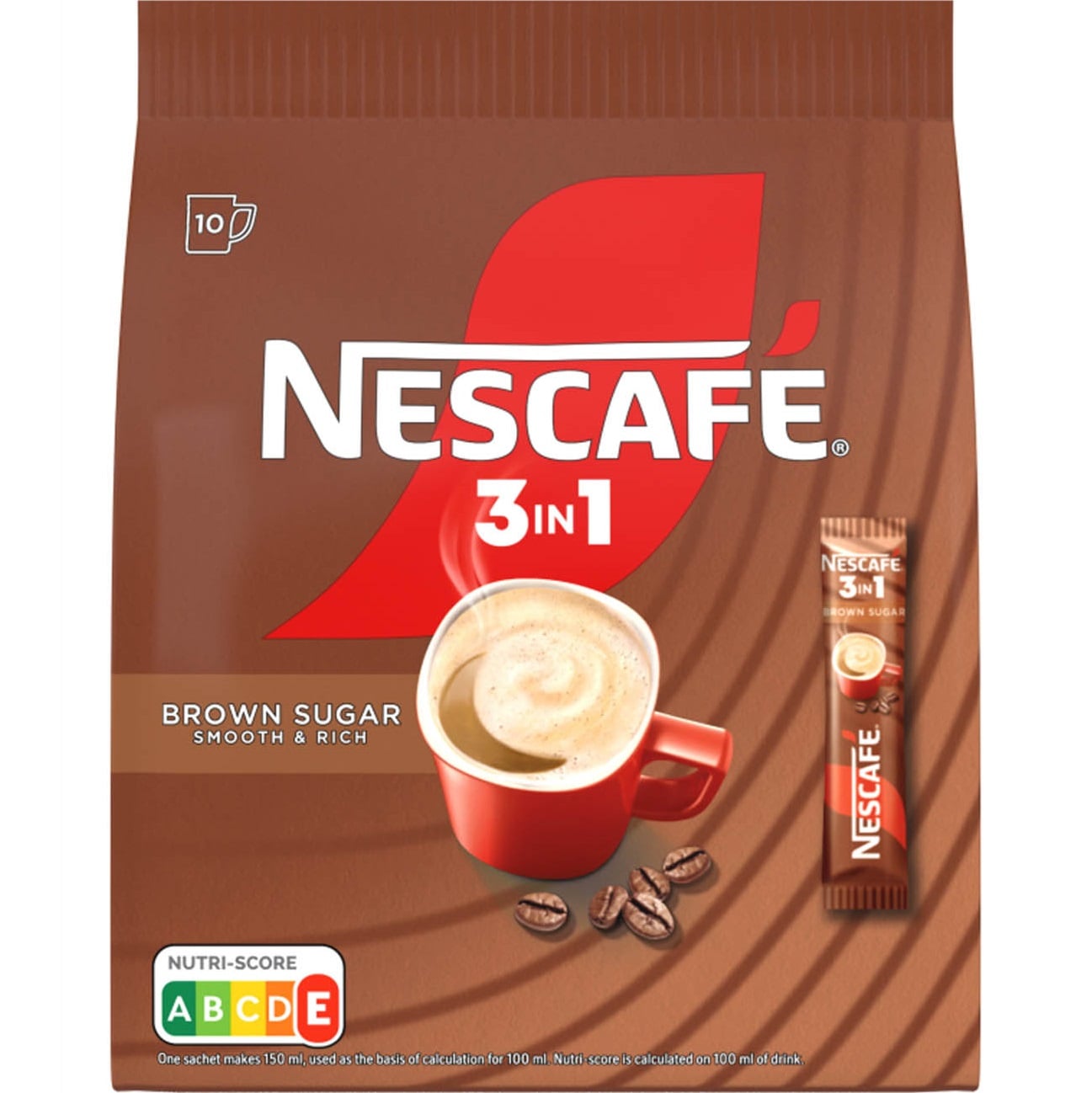 Nescafe 3in1 10ks 165g Brown Sugar