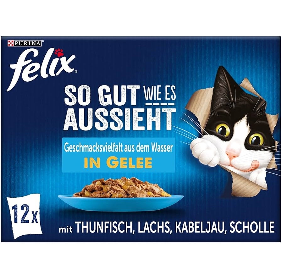 Felix 12x85g Mix příchutí - Tuňák, losos, treska, platýs