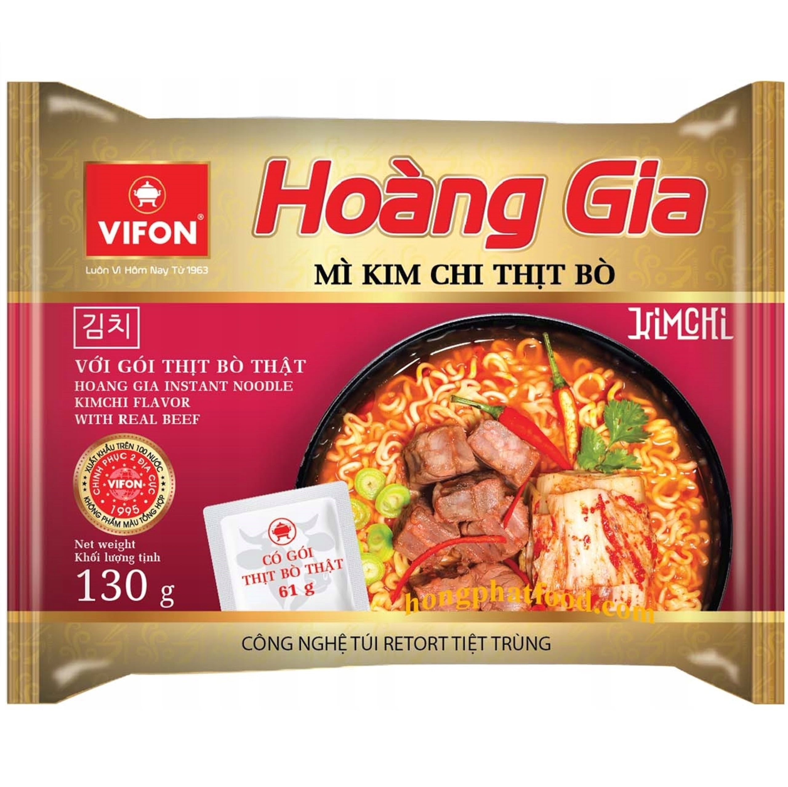 Vifon Hoang Gia MI KIM CHI THIT BO (430 Kč/krt)