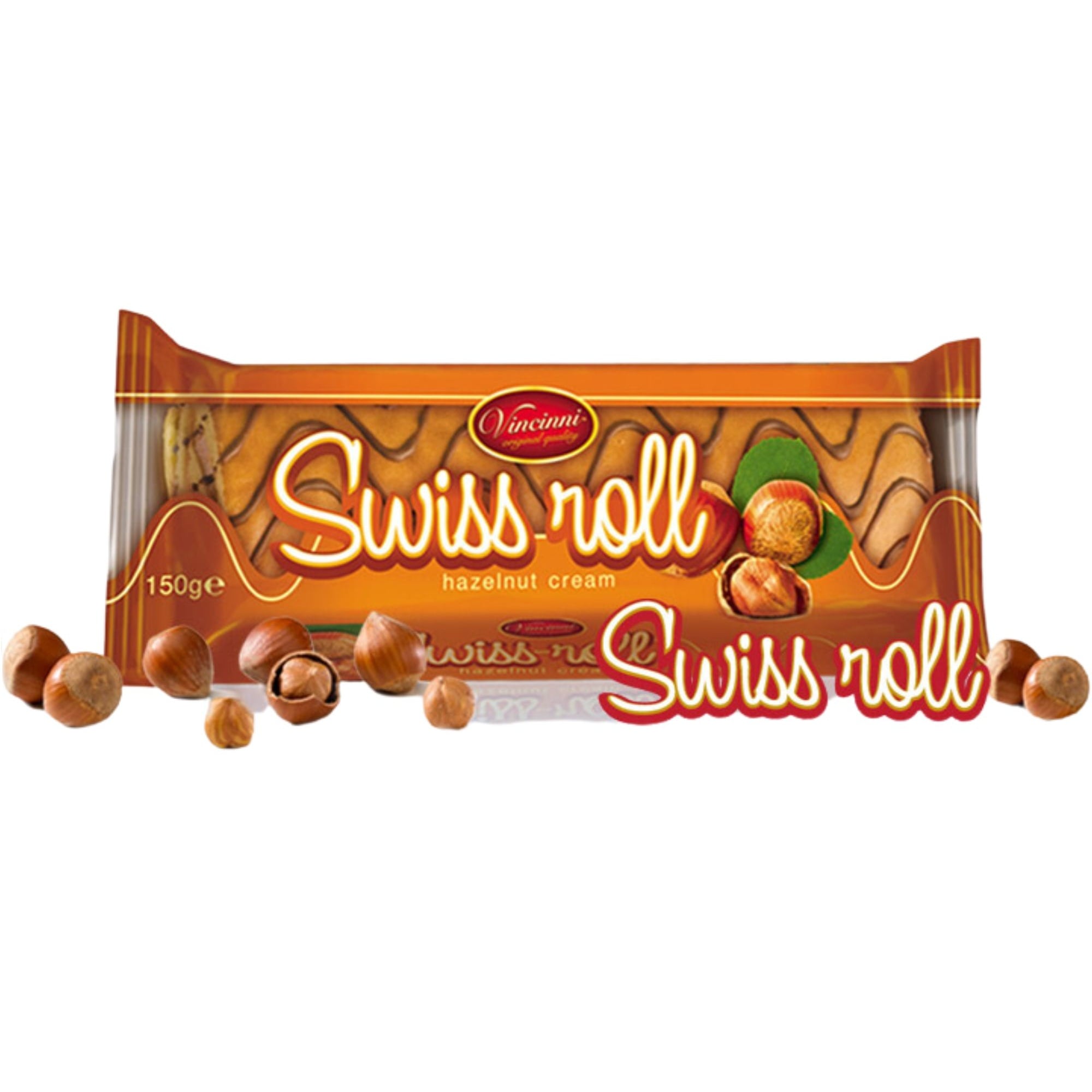 Vincinni Swiss Roll 150g Hazelnut