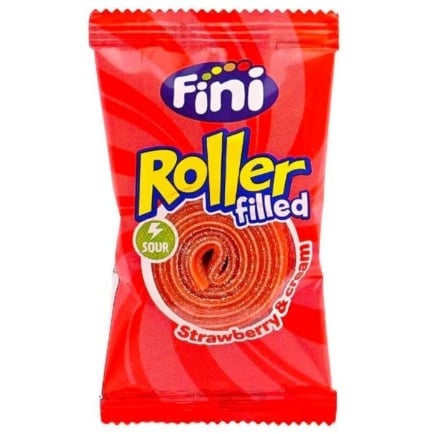FINI Roller 20g Filled Strawberry Cream 18ks
