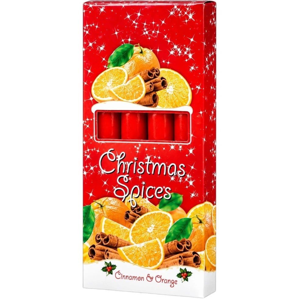 Stolní svíčky BARTEK 4ks Cinnamon & Orange