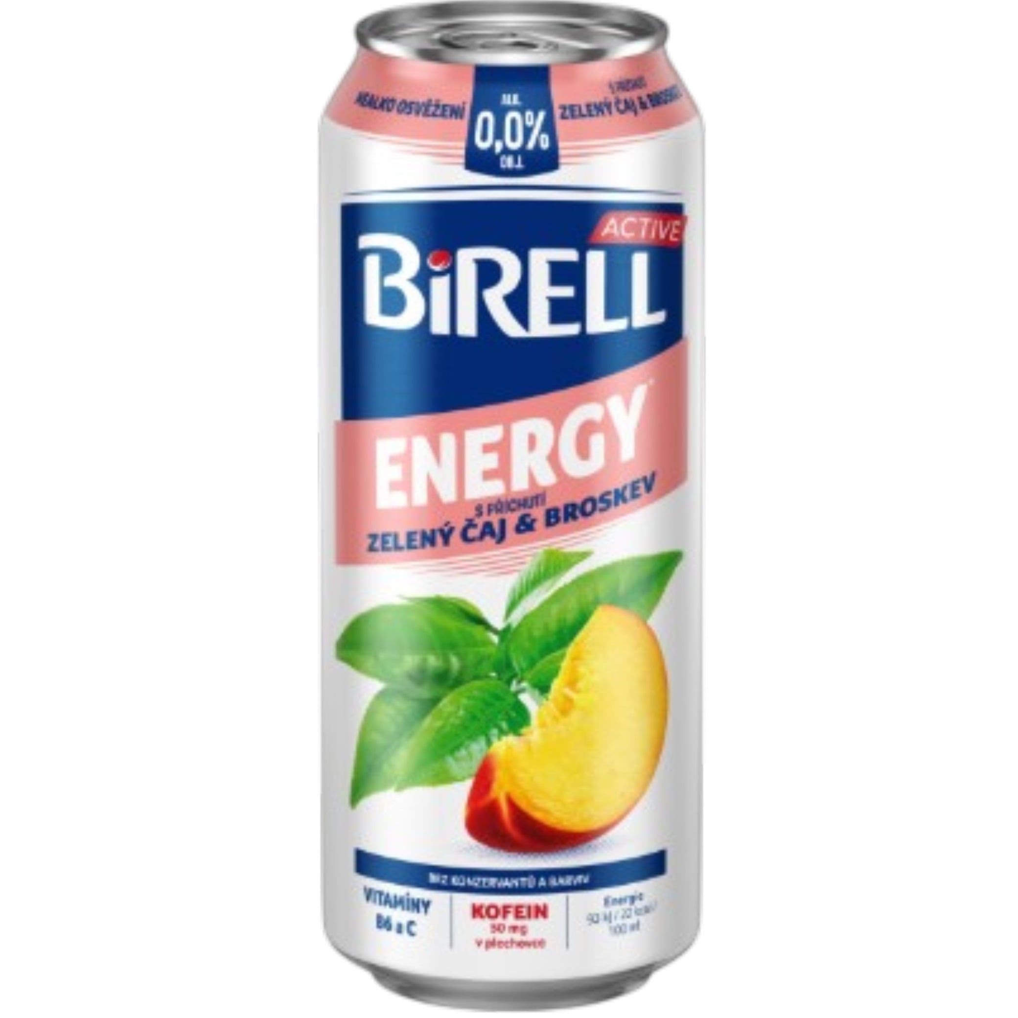 Birell 500ml Energy Zelený čaj & Broskyňa